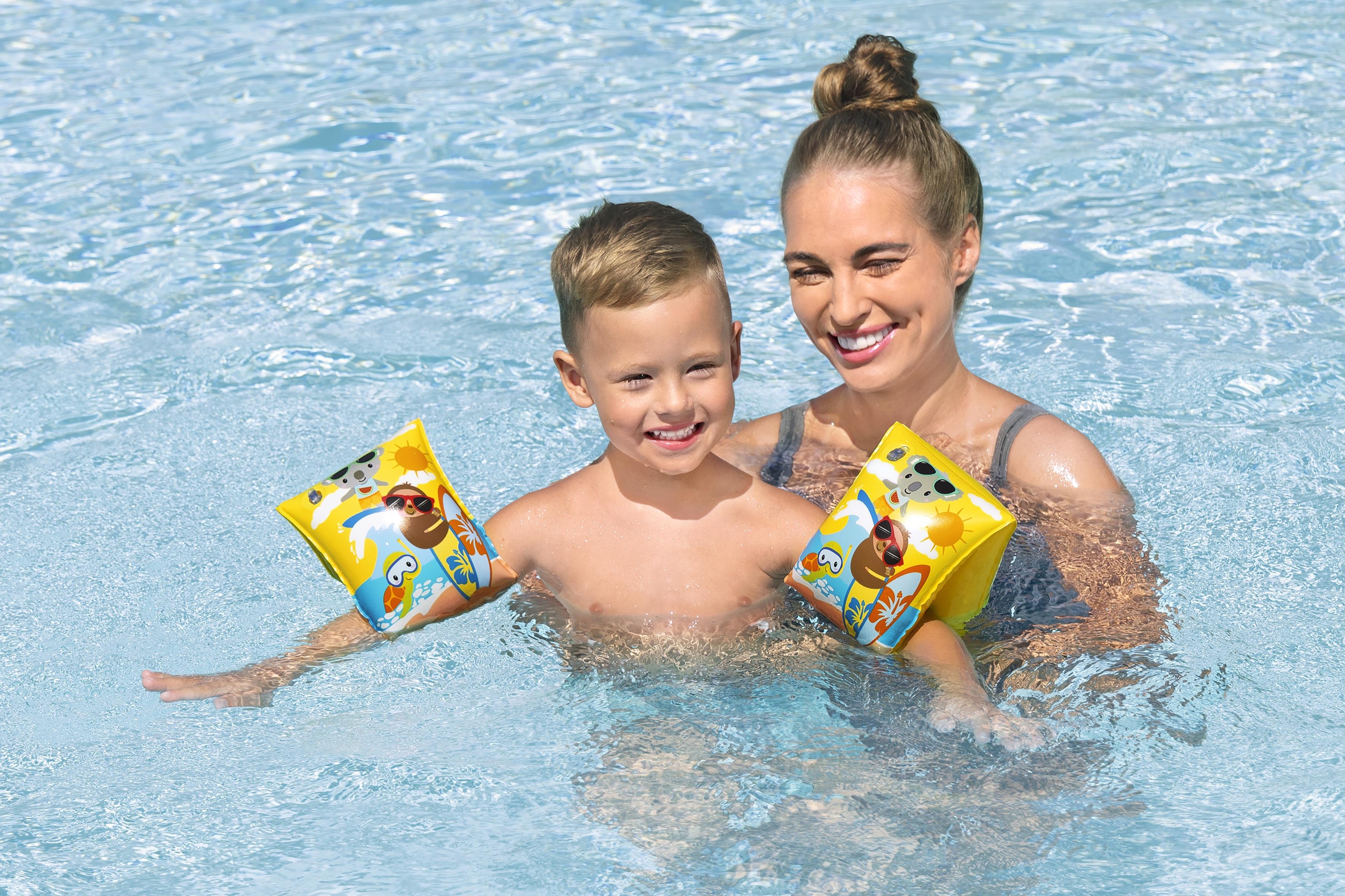 Bestway 32042 / 25 galleggiante per nuoto da bambini PVC Giallo Braccioli da nuoto