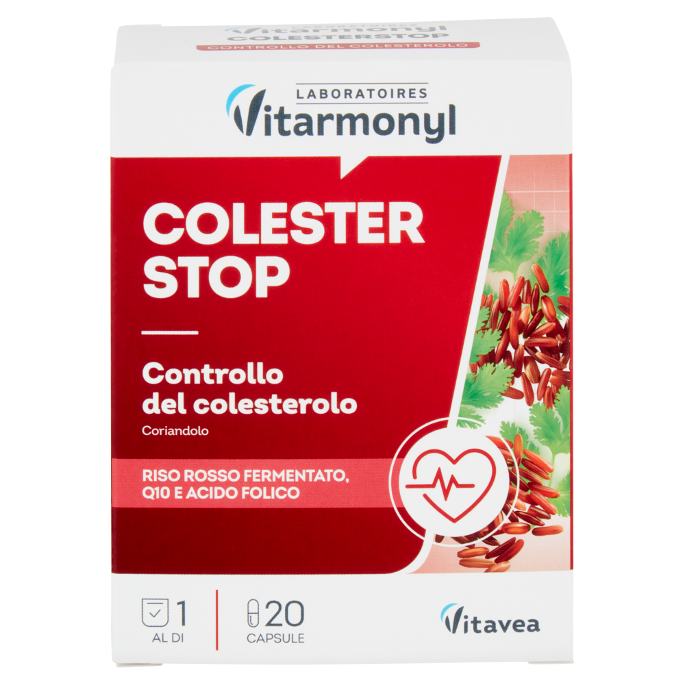 Laboratoires Vitarmonyl Colester Stop Controllo del colesterolo 20 Capsule 7,3 g