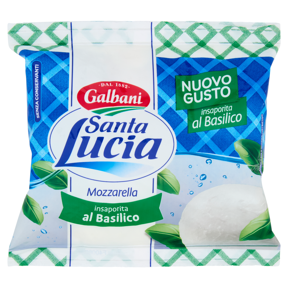 Galbani Santa Lucia Mozzarella insaporita al Basilico 125 g