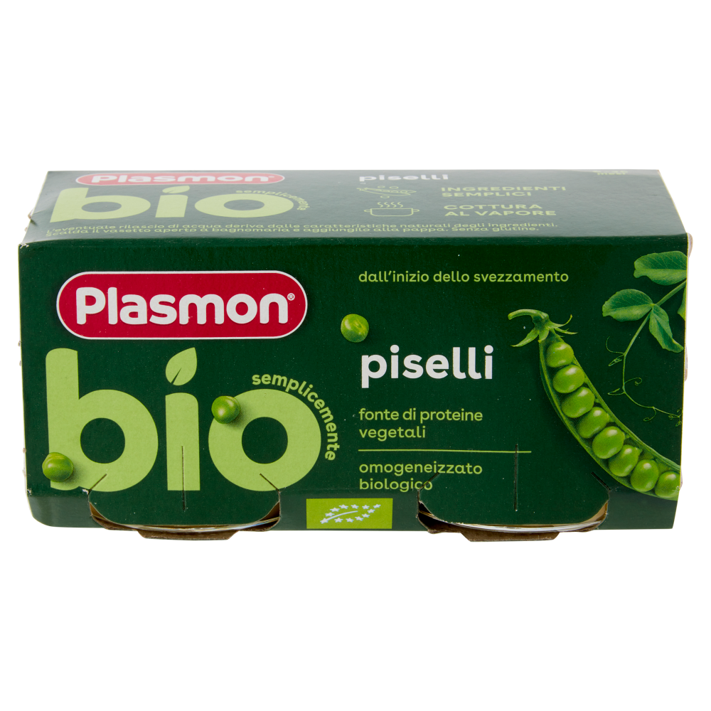 Plasmon semplicemente bio piselli 2 x 80 g