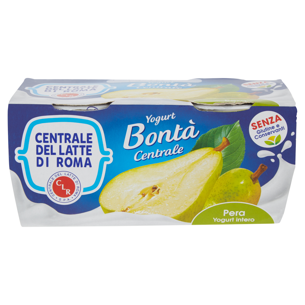 Centrale del Latte di Roma Bont&agrave; Centrale Pera Yogurt intero 2 x 125 g