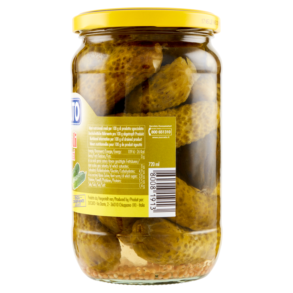 Zuccato Cetrioli agrodolci 670 g