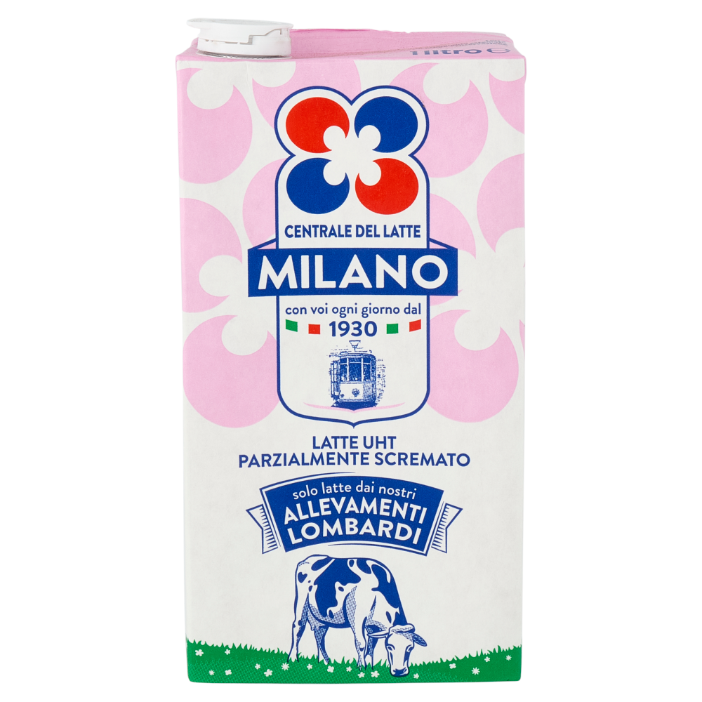 Centrale del Latte Milano Latte UHT Parzialmente Scremato 1 litro