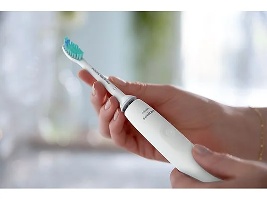 Philips Sonicare serie 3100 Spazzolino Elettrico Sonico Bianco, con custodia da viaggio HX3673/13