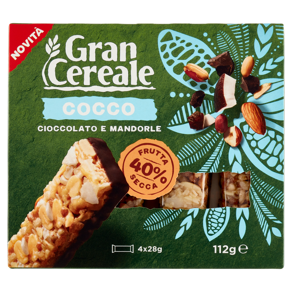 Grancereale Barrette frutta secca cocco 112g