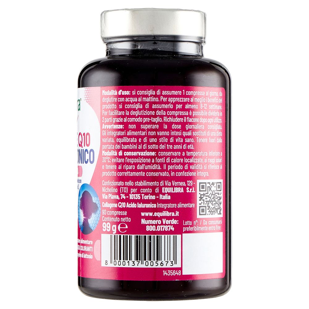 Equilibra Collagene Q10 Acido Ialuronico 90 Compresse 99 g