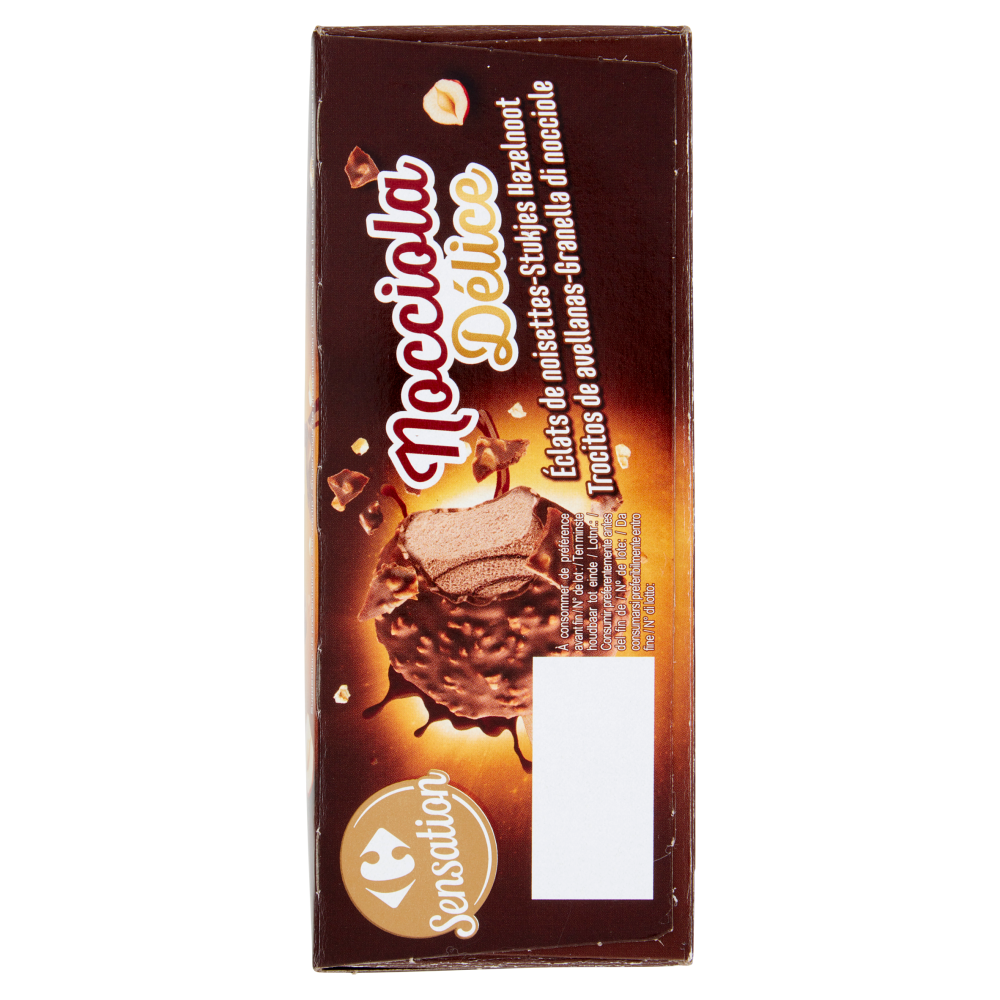 Carrefour Sensation Nocciola D&eacute;lice 4 Gelati 204 g