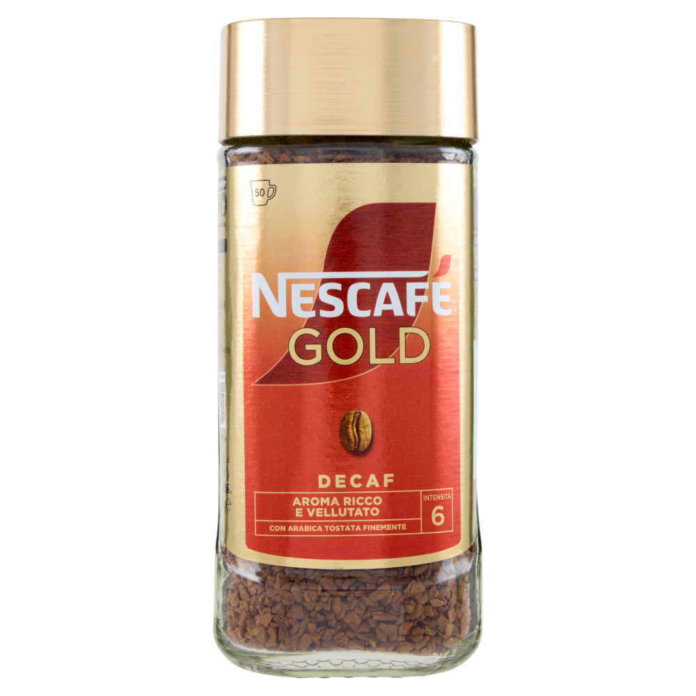 NESCAF&Eacute; Gold Decaf Caff&egrave; Solubile Decaffeinato Barattolo 100g