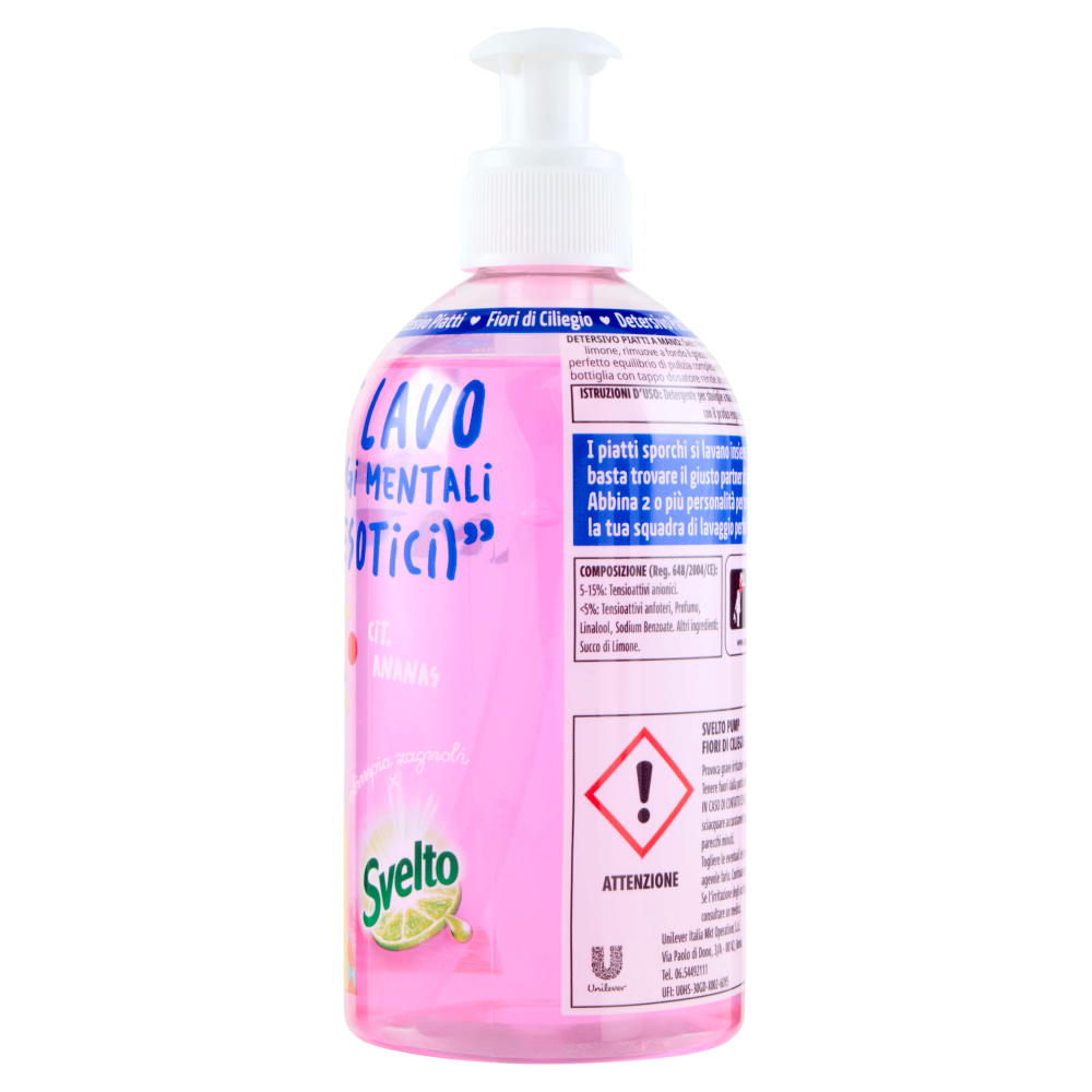 Svelto Detersivo Piatti Fiori di Ciliegio 450 ml