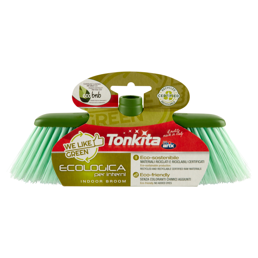 Tonkita We Like Green Scopa Ecologica per Interni