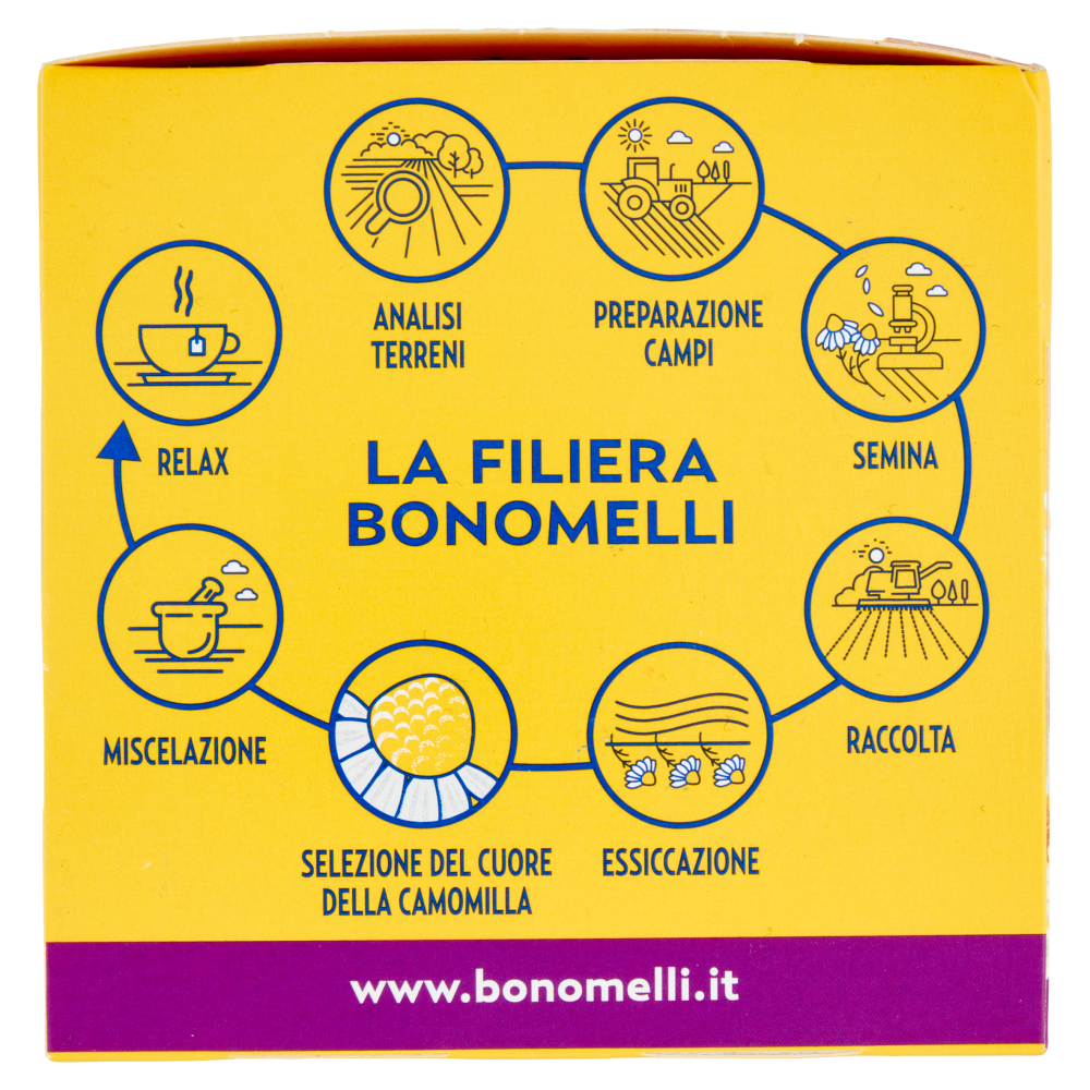 Bonomelli Camomilla in Filtri con Melatonina e con Magnesio Setacciata in Filtri 14 filtri 35 g