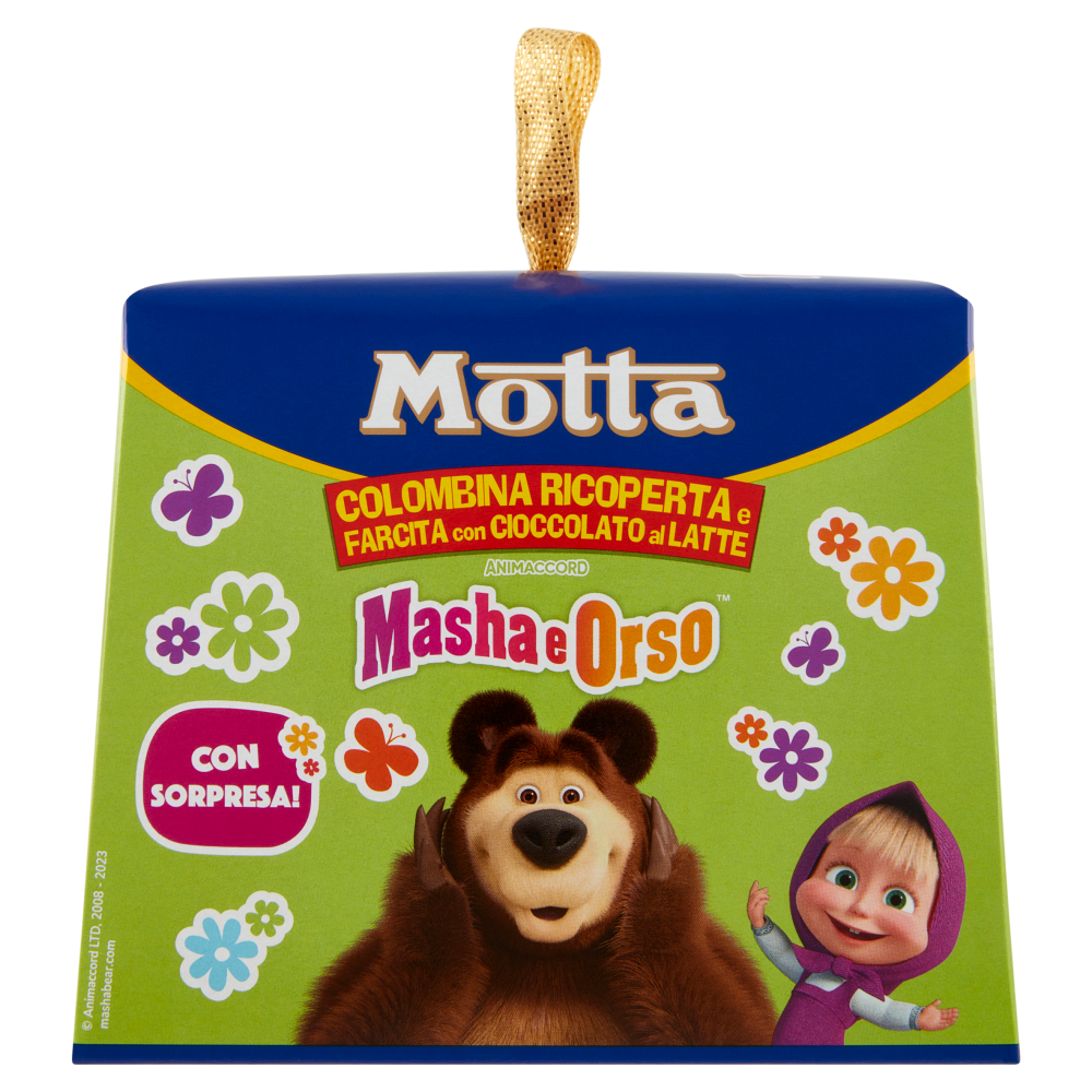 Motta Colombina Ricoperta e Farcita con Cioccolato al Latte Masha e Orso 100 g