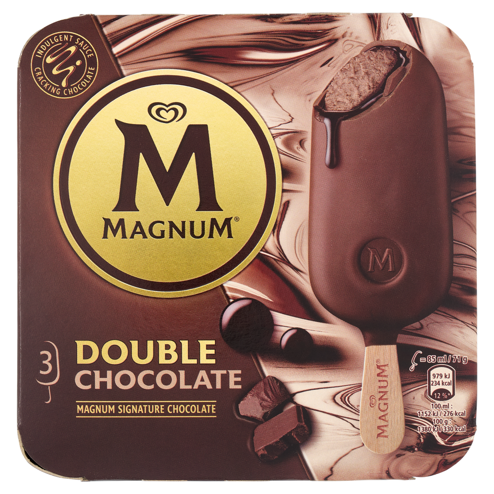 Magnum Double Chocolate 3 gelati 213 g