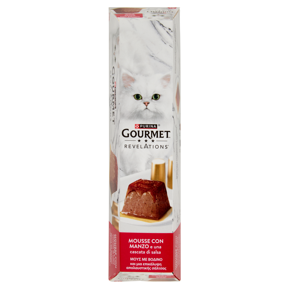 PURINA GOURMET Revelations Mousse in Salsa con Manzo 4x57g