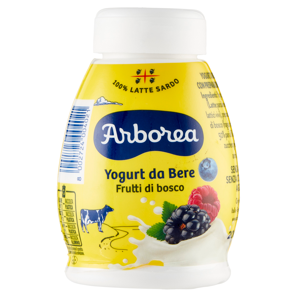 Arborea Yogurt da Bere Frutti di bosco 200 g