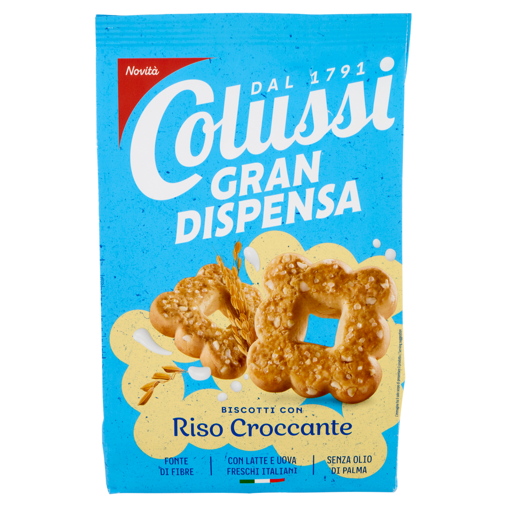 Colussi Gran Dispensa Biscotti con Riso Croccante 565 g