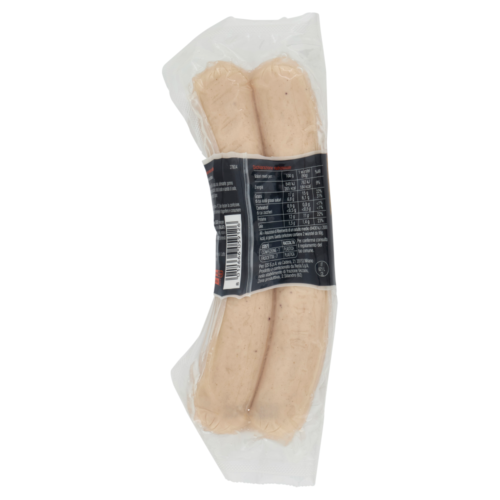 Carrefour Selection Bratwurst Würstel di puro suino 2 x 90 g