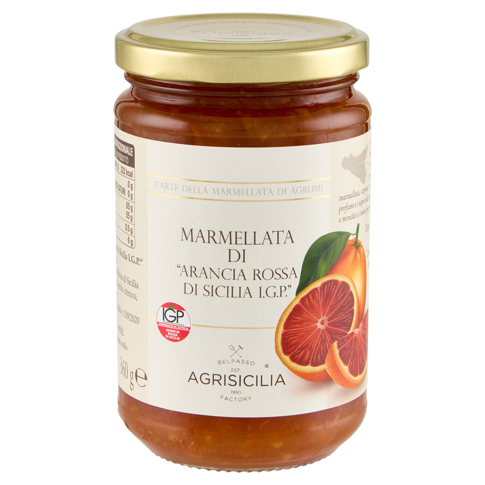 Agrisicilia Marmellata di "Arancia Rossa di Sicilia I.G.P." 360 g