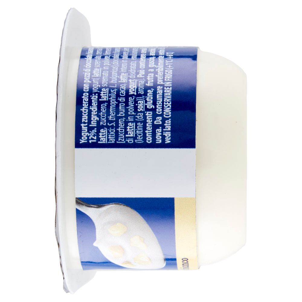 Danone Duo, Yogurt Bianco Cremoso con Golose Pepite di Cioccolato Bianco, 98g