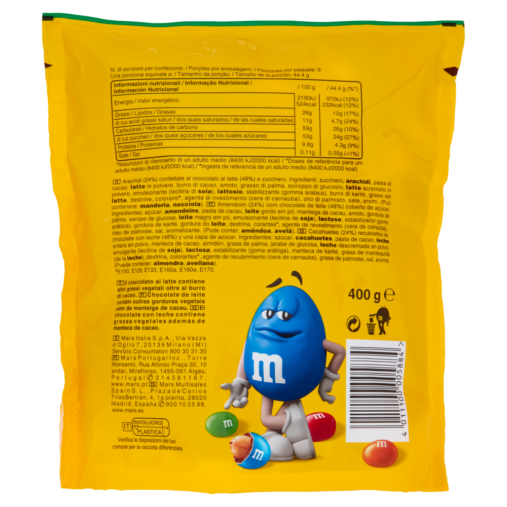 M&M's Peanut Confetti al Cioccolato con Arachidi 400 g