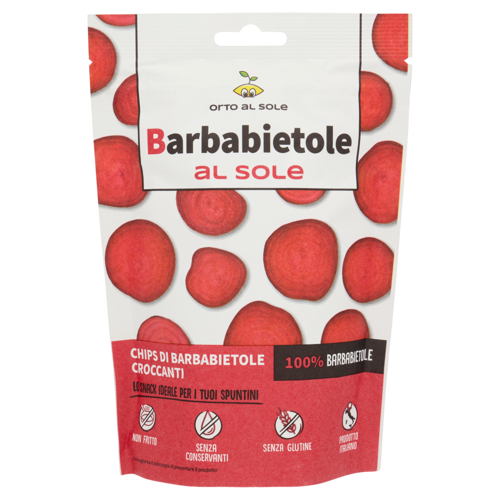 Orto al Sole Barbabietole al sole Chips di Barbabietole Croccanti 20 g