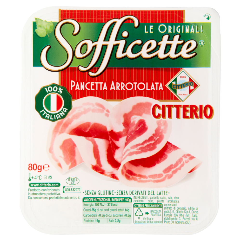 Citterio Sofficette Pancetta Arrotolata 80 g
