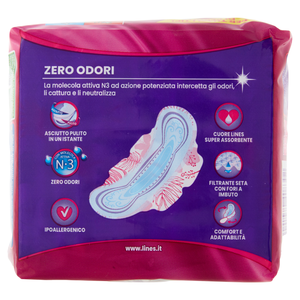 Lines Seta ultra Lady con ali 14 pz