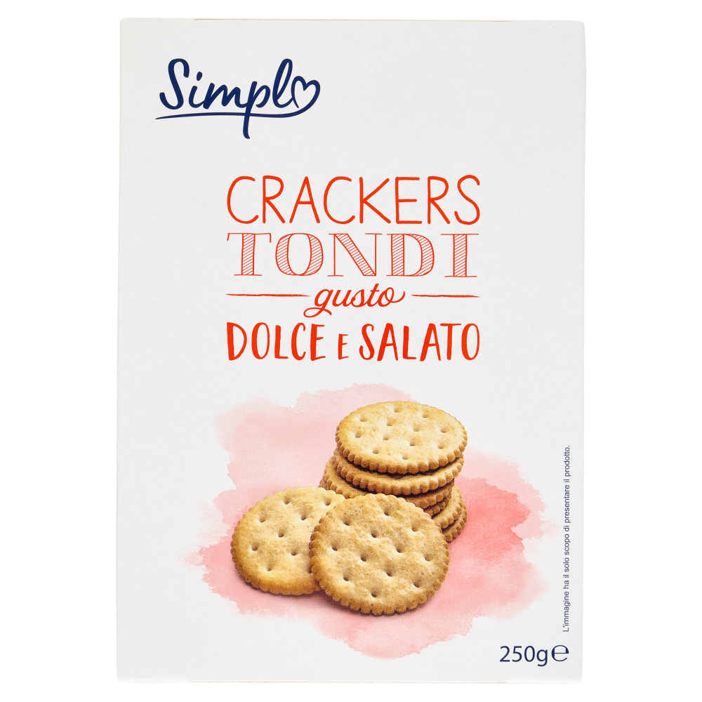 Simpl Crackers Tondi gusto Dolce e Salato 250 g