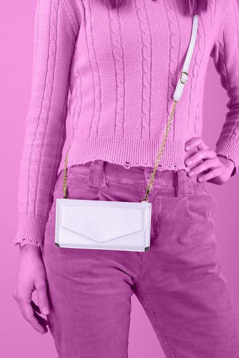 Cellularline Mini Bag - Petit Custodia effetto pelle con tracolla