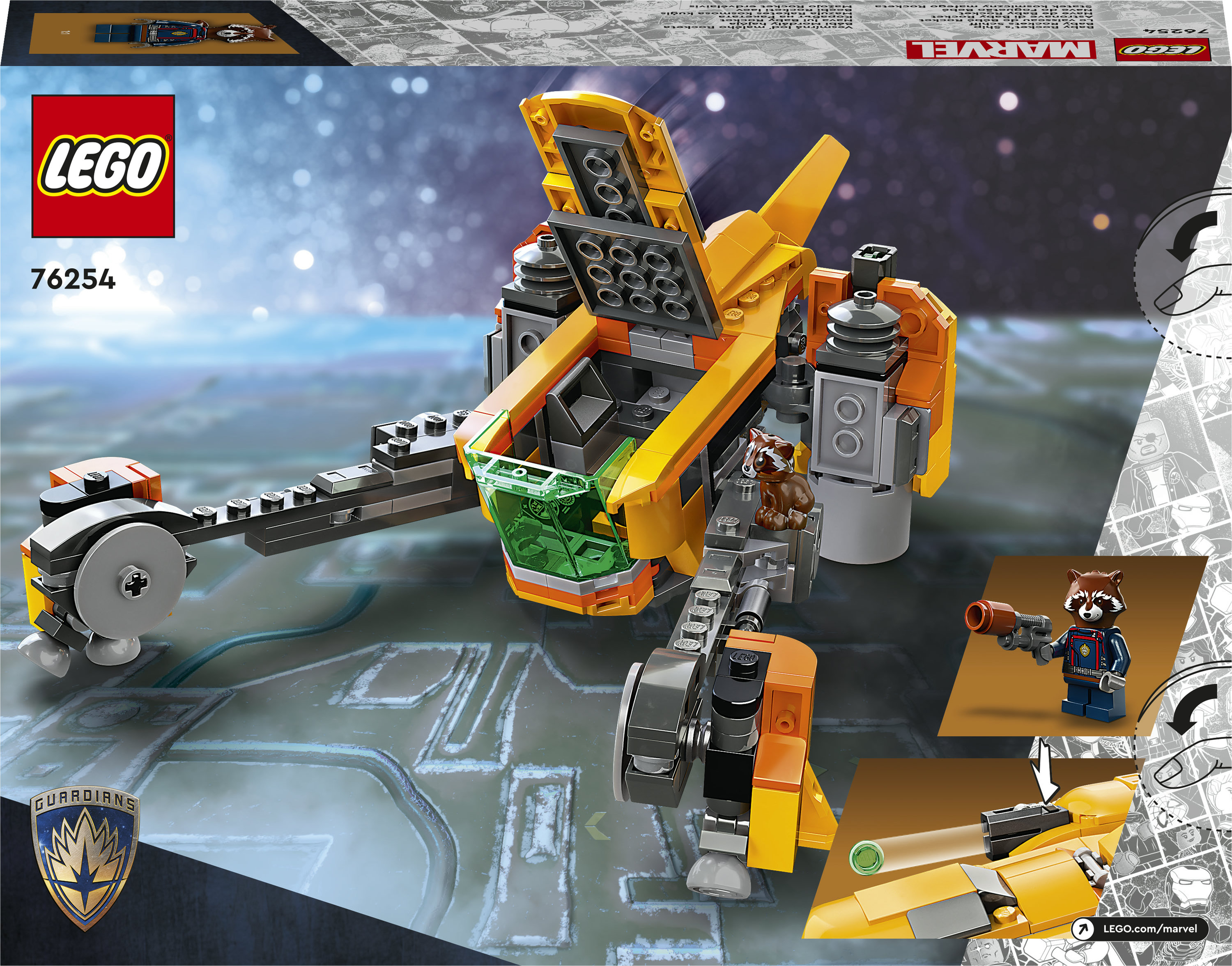 LEGO Marvel Super Heroes Astronave di Baby Rocket