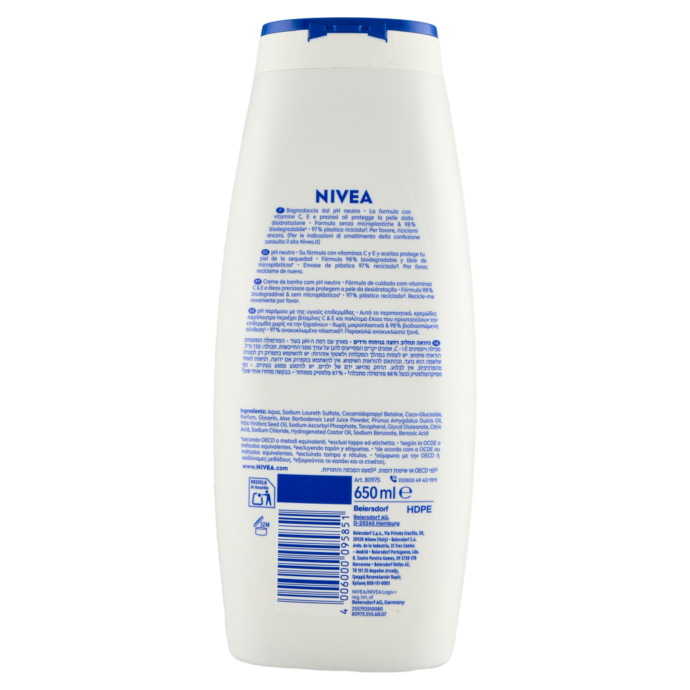 Nivea Creme Aloe Pure Care Shower 650 ml