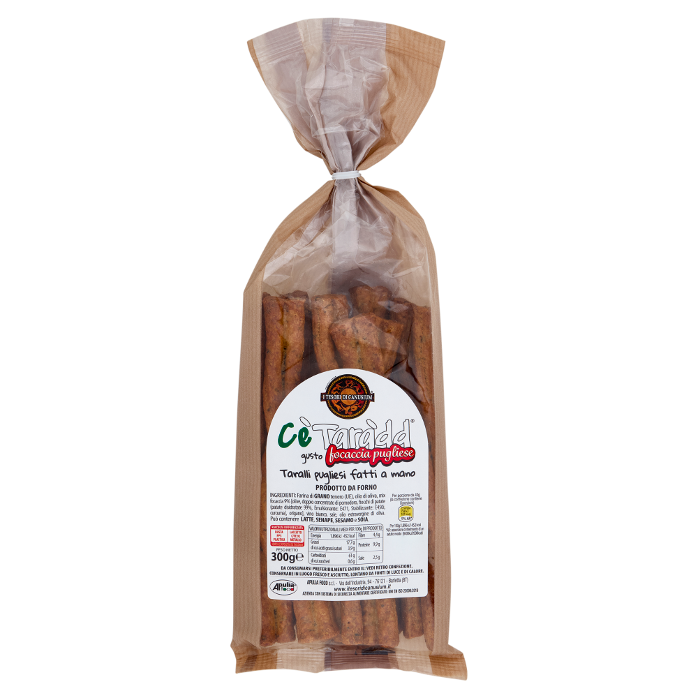 C&egrave; Tar&agrave;dd gusto focaccia pugliese 300 g