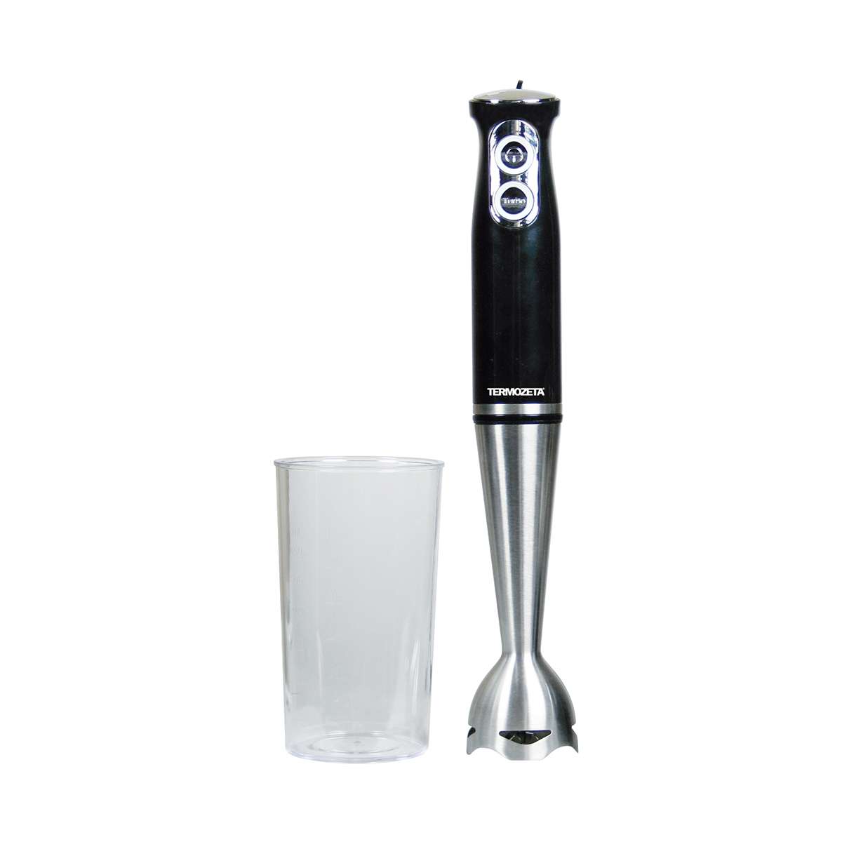 Termozeta 8028153100028 frullatore Frullatore ad immersione 500 W Nero, Acciaio inox