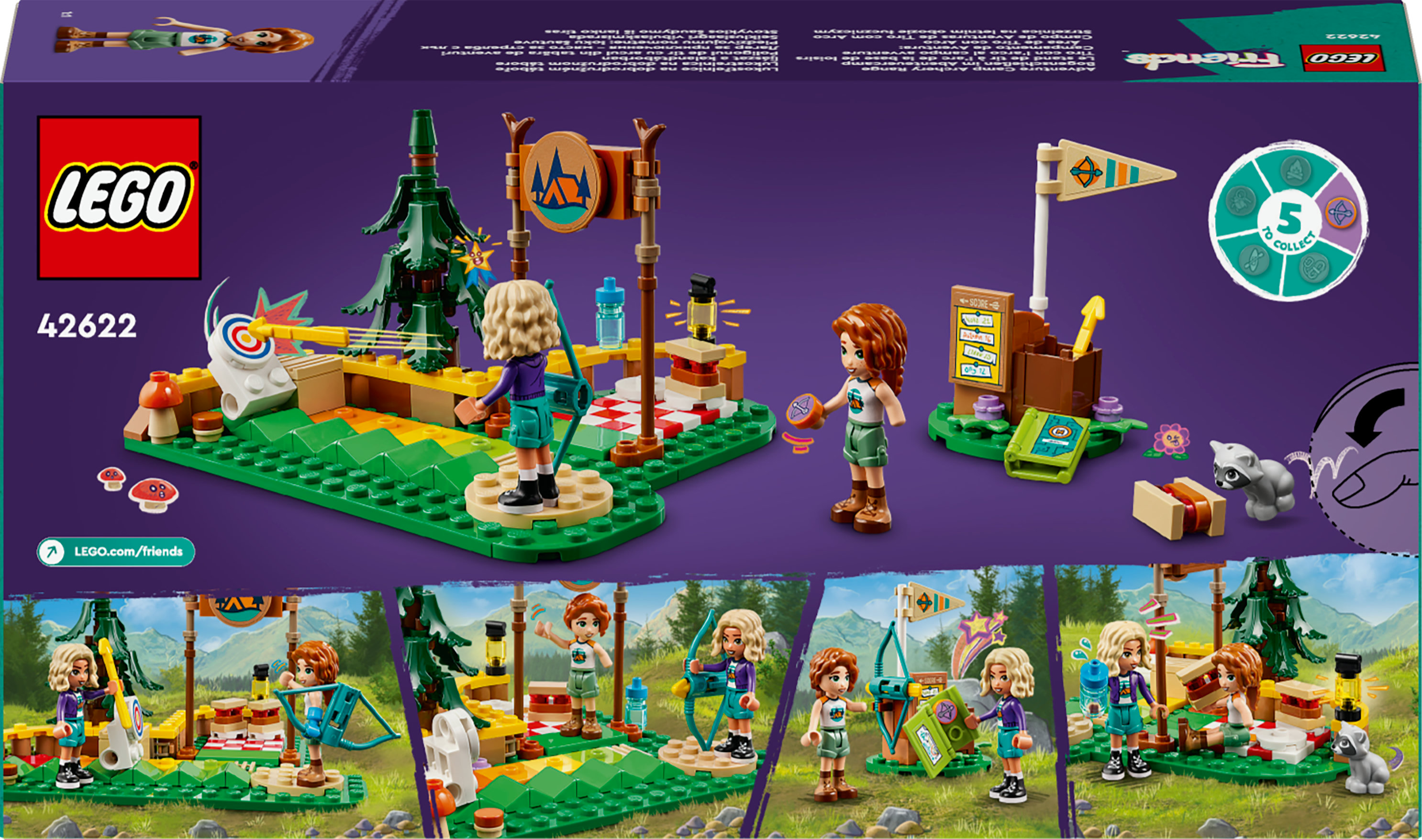 LEGO Friends Tiro con l&rsquo;arco al campo avventure