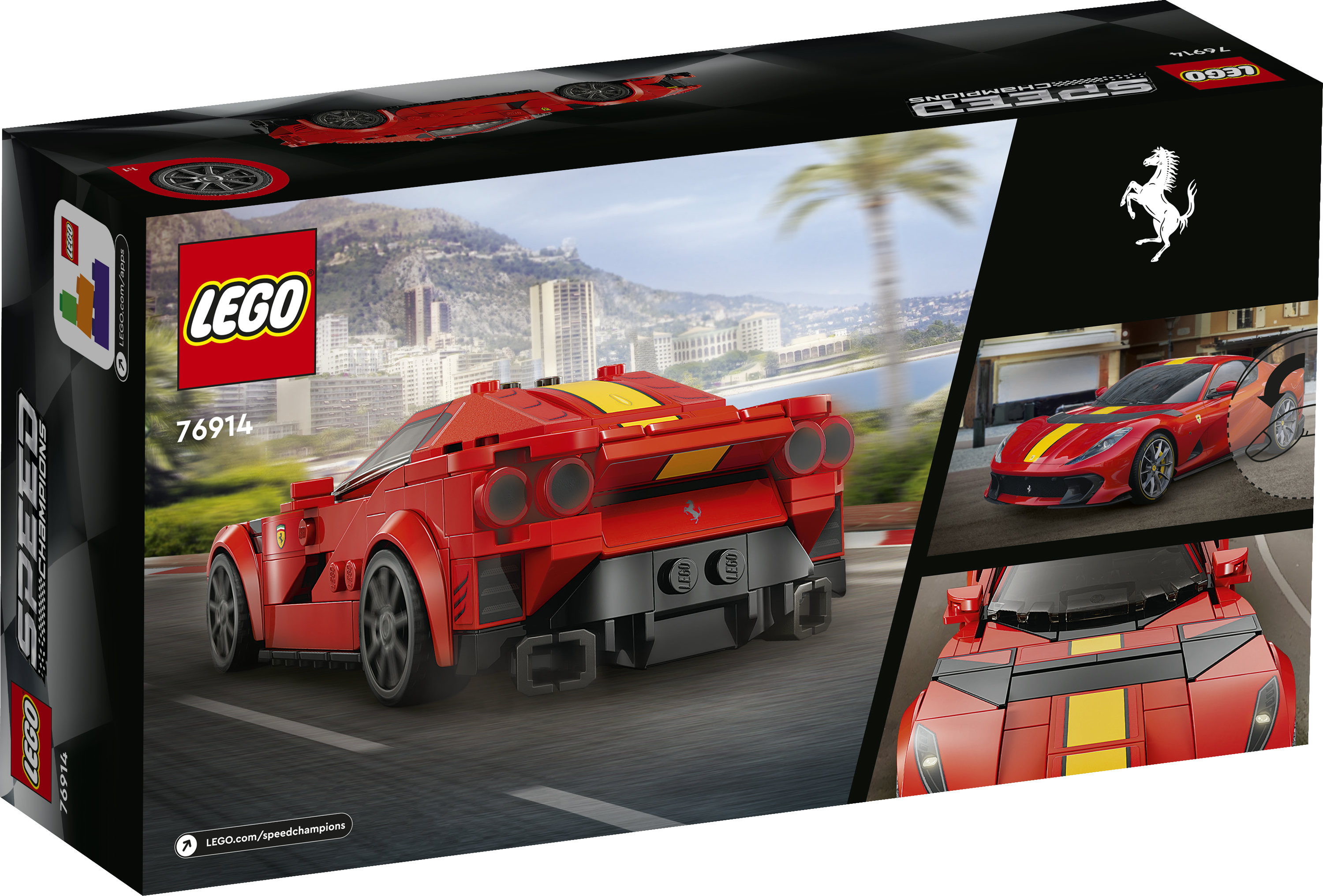 LEGO Speed Champions 76914 Ferrari 812 Competizione, Modellino di Auto da Costruire, Macchina Giocattolo 2023 da Collezione