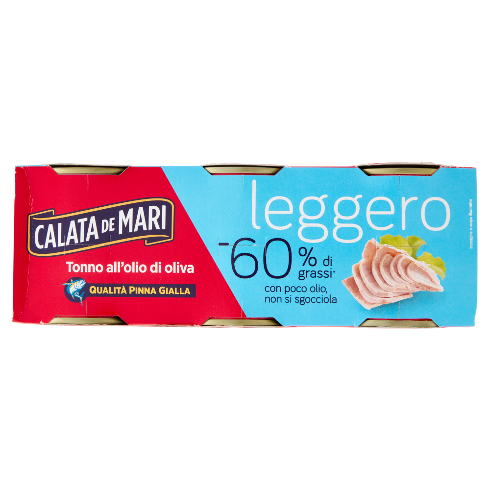 Calata de Mari leggero Tonno all'olio di oliva 6 x 60 g