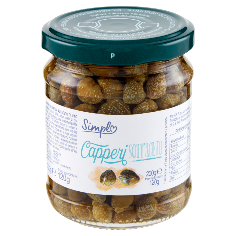 Simpl Capperi sott'Aceto 200 g