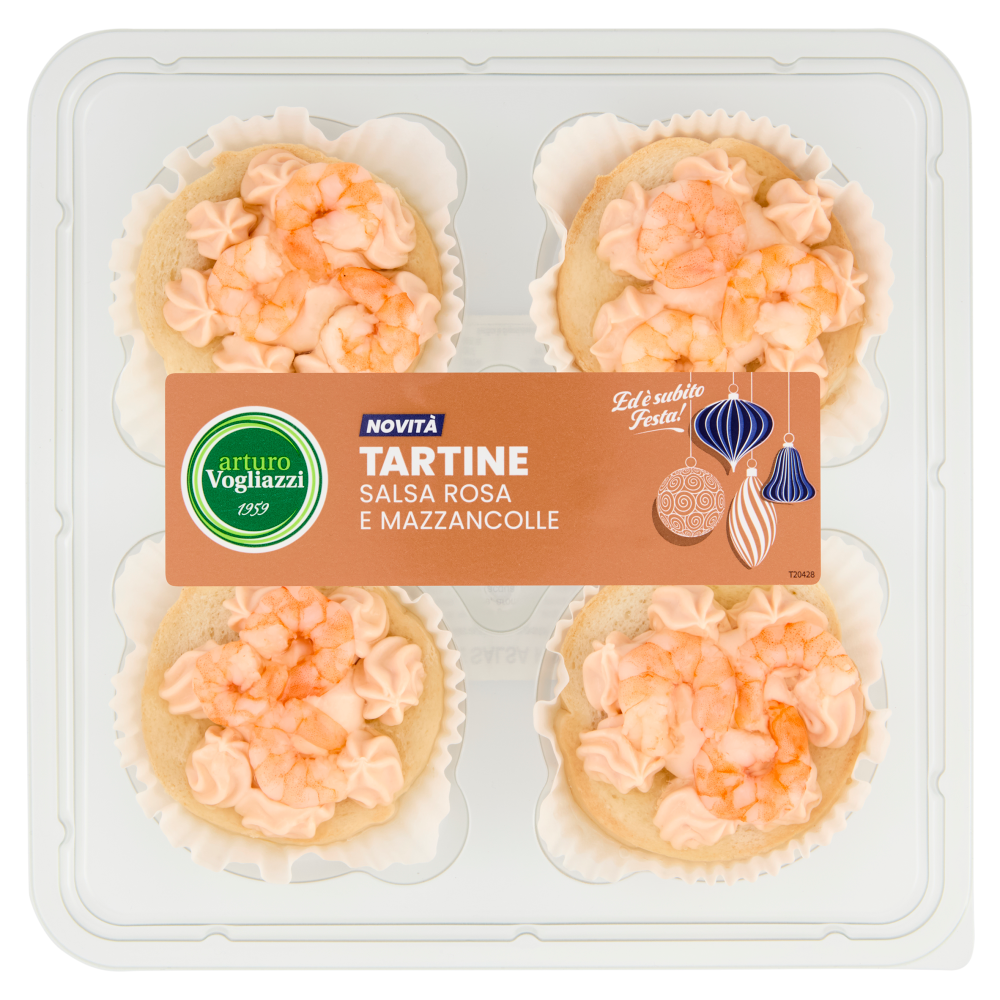 arturo Vogliazzi Tartine Salsa Rosa e Mazzancolle 160 g