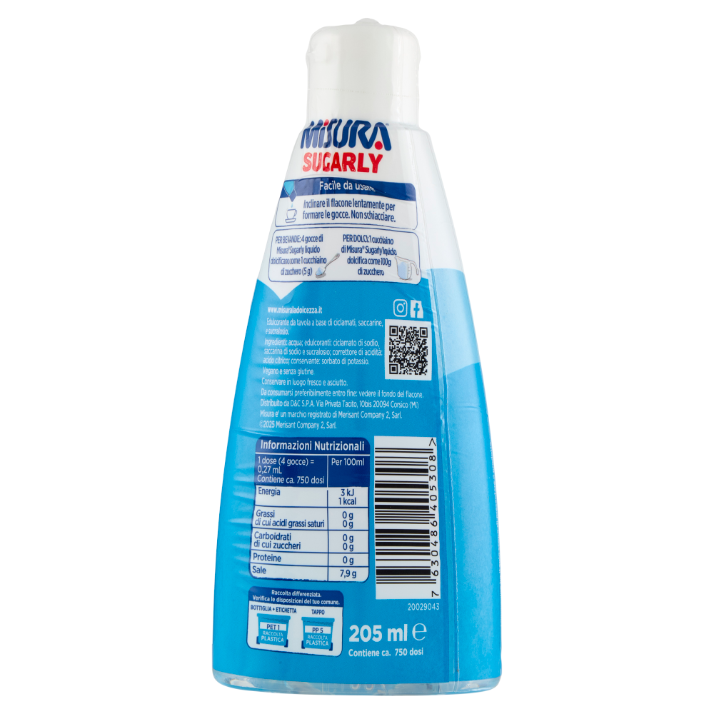 Misura Sugarly Liquido 205 ml