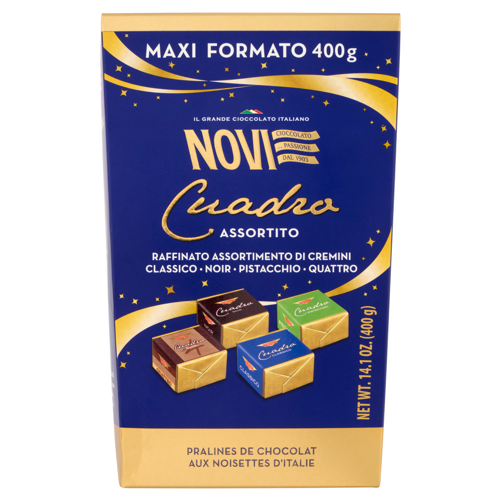 Novi Cuadro Assortito Classico - Noir - Pistacchio 400 g