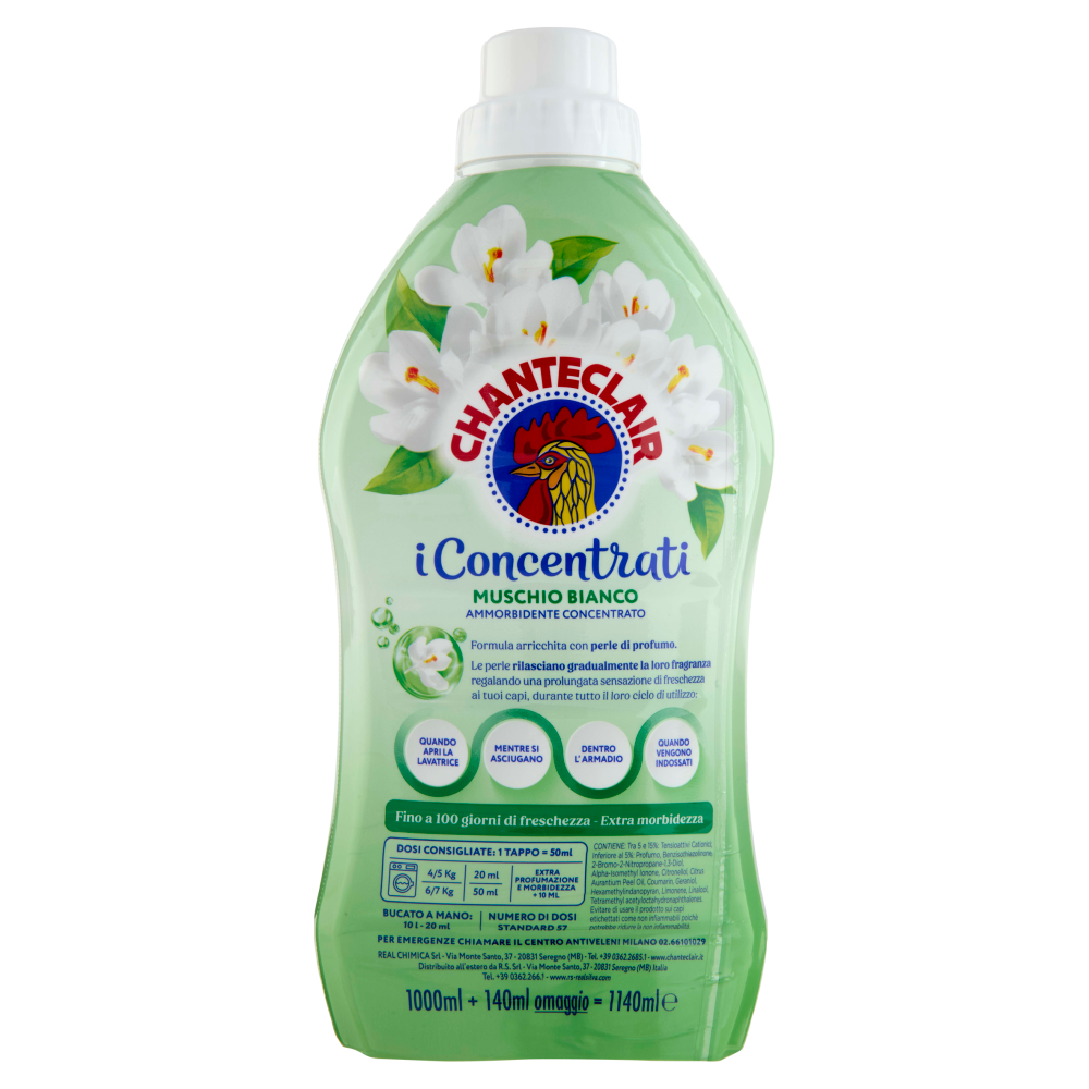 Chanteclair i Concentrati Muschio Bianco Ammorbidente Concentrato 1140 ml