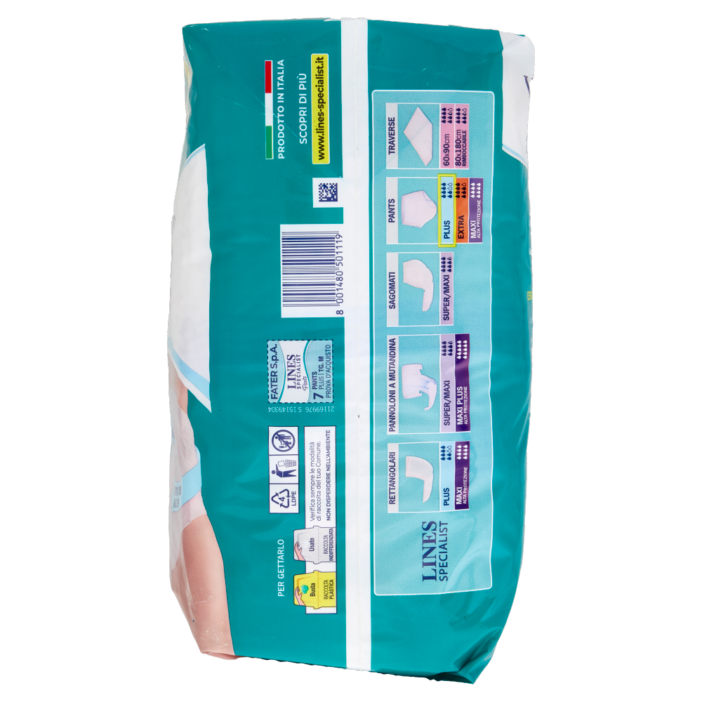 Lines Specialist Pants Unisex Plus Taglia M 7 pz