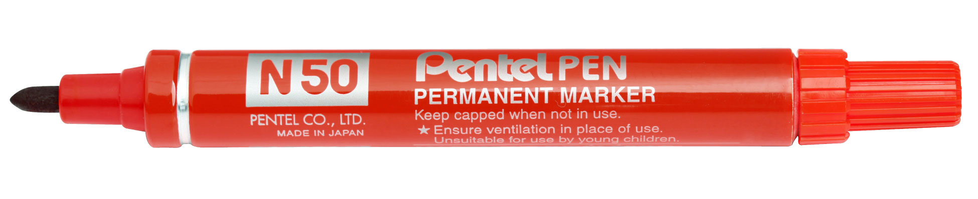 Pentel Pen N50 marcatore permanente rosso 1 pz
