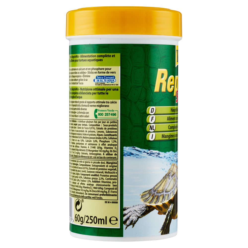 Tetra ReptoMin Sticks Mangime completo per le tartarughe acquatiche 60 g
