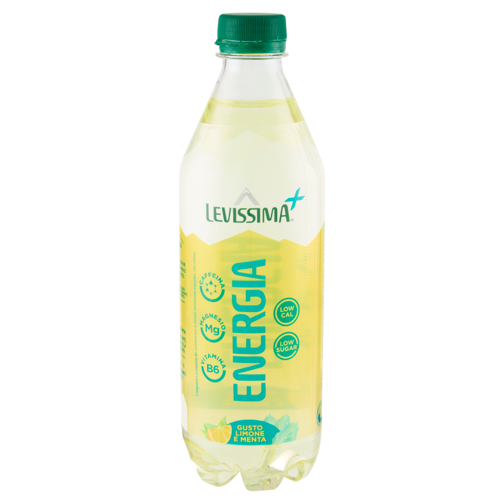 LEVISSIMA⁺ Energia, Acqua Minerale Naturale, Gusto Limone e Menta 50 cl