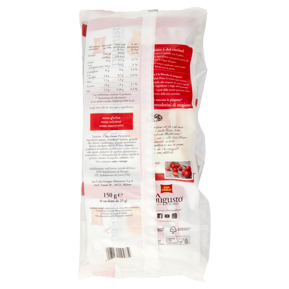 San Carlo piùgusto gusto Pomodorini di stagione 6 x 25 g
