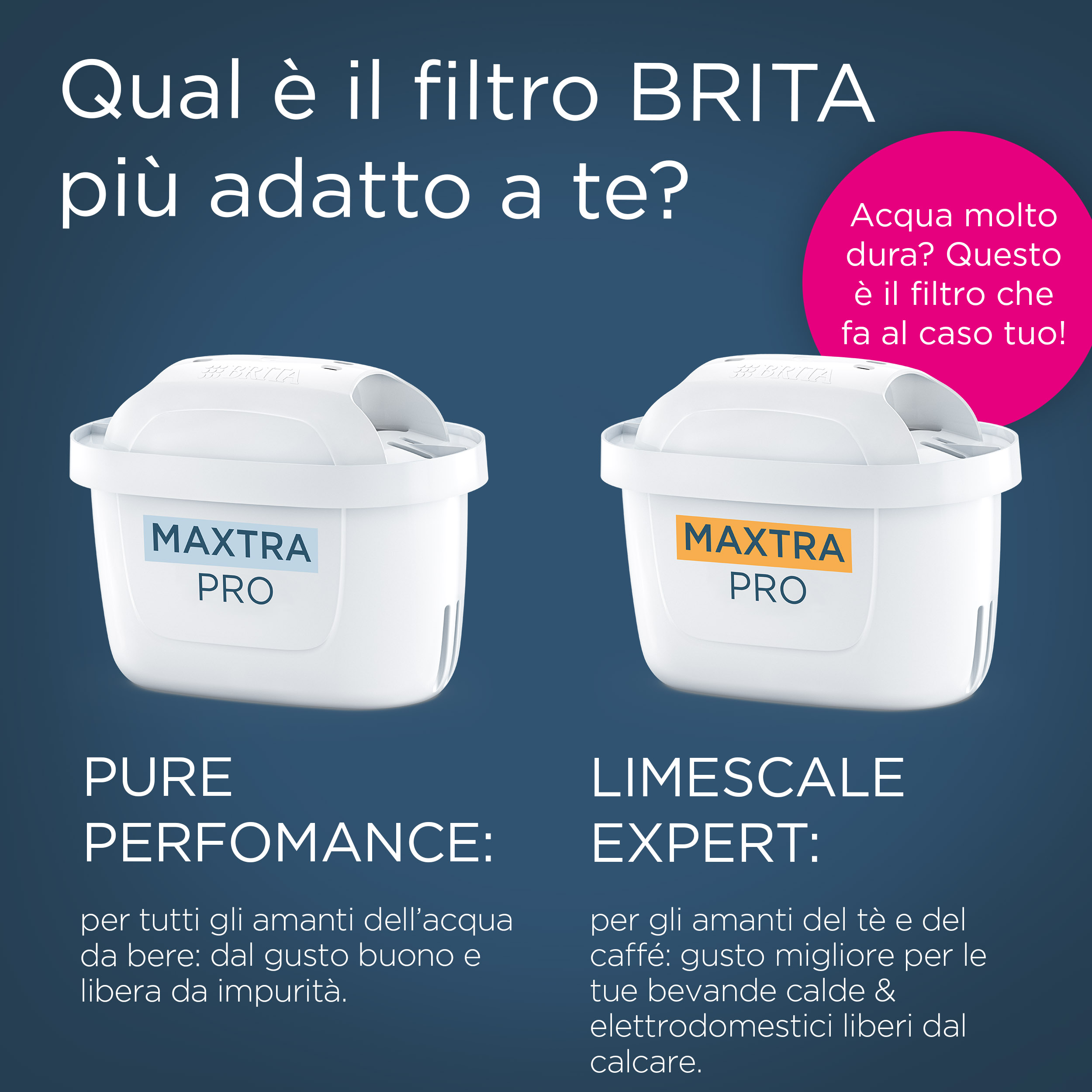 Brita Filtro acqua rubinetto MAXTRA PRO Pure Performance (ex All-in-1) confezione da 2 filtri - Riduce cloro, calcare, PFAS e metalli, filtro originale compatibile con caraffa acqua filtrante