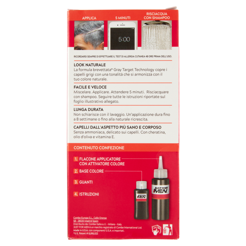 Just For Men Shampoo Colorante H-35 Castano Medio