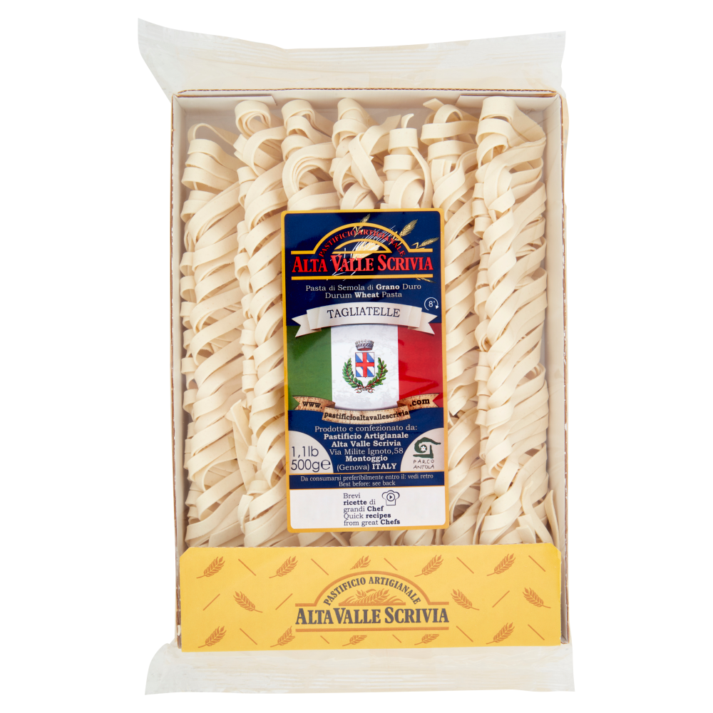 Pastificio Artigianale Alta Valle Scrivia Pasta di Semola di Grano Duro Tagliatelle 500 g