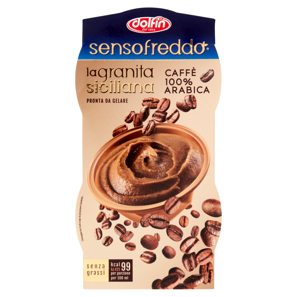 dolfin sensofreddo la granita siciliana Caff&egrave; 100% Arabica 2 x 100 ml